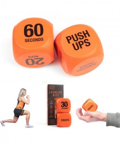 Exercise Dice - Workout Dice Game for Cardio HIIT Training and Exercise Classes - Full Body Training Includes Push Ups Squats...