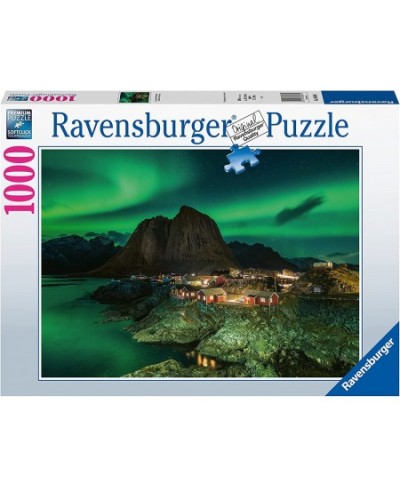 Northern Lights Over Hamnoy Norway 1000 Piece Jigsaw Puzzles for Adults & Kids Age 14 Years Up - Landscape Puzzle [Amazon Exc...