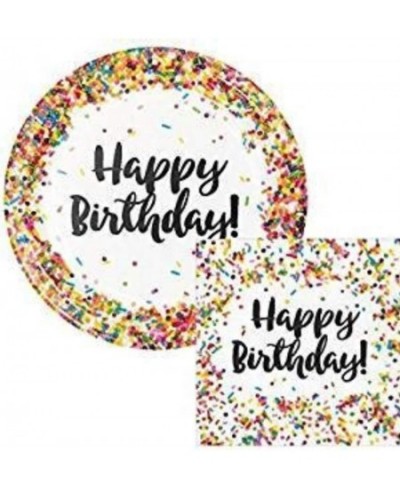 Creative Converting Sprinkles Birthday 9" Plates (16) Napkins (16) Party Oskal $30.92 - Kids' Party Tableware