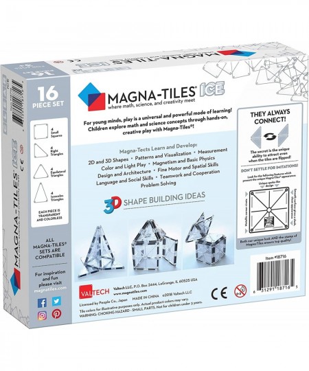 Magna-Tiles ICE Set The Original Magnetic Building Tiles For Creative Open-Ended Play Educational Toys For Children Ages 3 Ye...