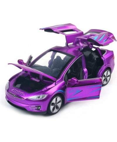 Model X Toy Car 1:32 Zinc Alloy Diecast Car Toys for Kids Pull Back Collectible Vehicle Toy Door Opening Scale Car Model with...