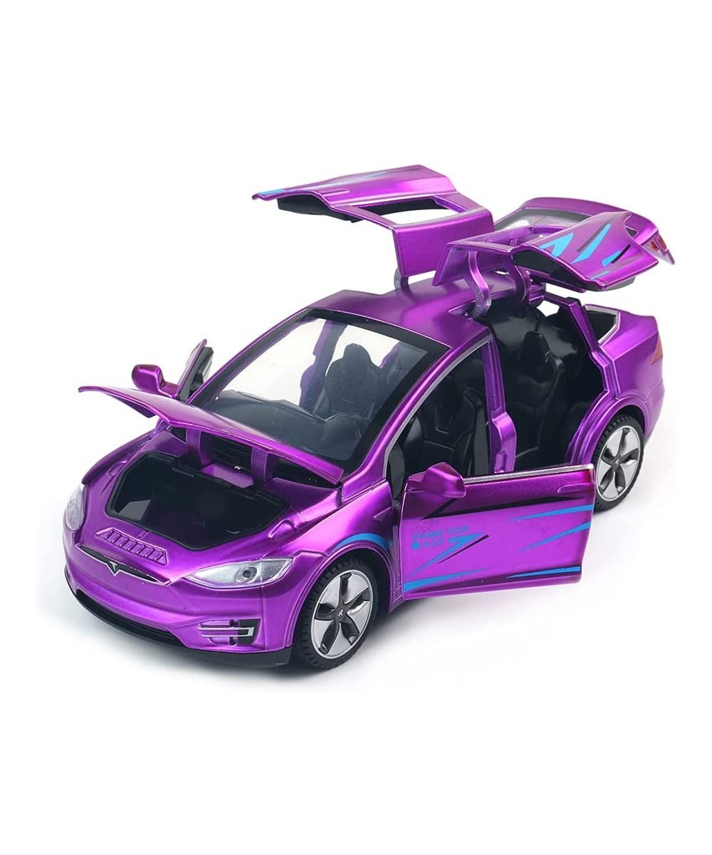 Model X Toy Car 1:32 Zinc Alloy Diecast Car Toys for Kids Pull Back Collectible Vehicle Toy Door Opening Scale Car Model with...