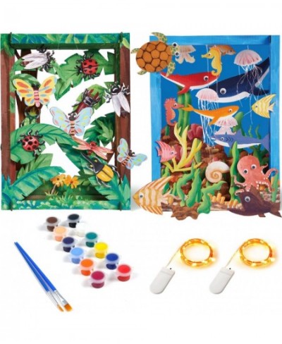 Micro 3D Nature Science Museum Assembled Creative Art Painting Arts and Crafts for Kids Organized Art Supplies Children's Man...