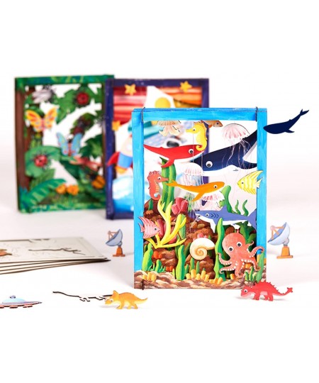 Micro 3D Nature Science Museum Assembled Creative Art Painting Arts and Crafts for Kids Organized Art Supplies Children's Man...