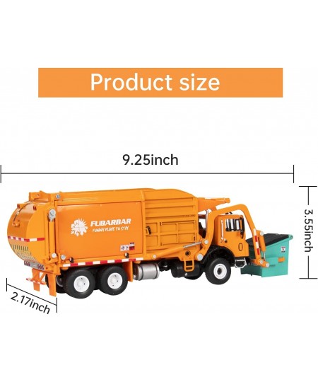 Garbage Truck Toys Fubarbar 1:43 Bruder Tonka Trash Trucks Model for Boys Metal Diecase Waste Management Front Loader Die Cas...