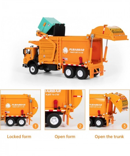 Garbage Truck Toys Fubarbar 1:43 Bruder Tonka Trash Trucks Model for Boys Metal Diecase Waste Management Front Loader Die Cas...