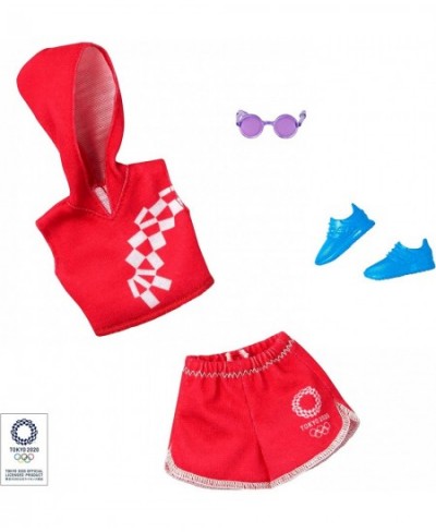 Clothes: Outfit Inspired by Olympic Games Tokyo 2020 Doll Sport Top and Skirt with Sneakers and Sunglasses Gift for 3 to 8 Ye...