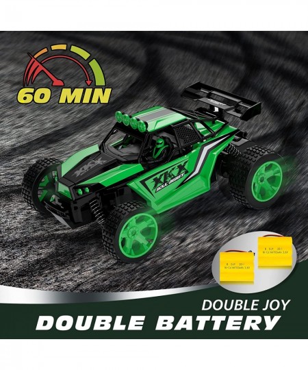 RC Car for Kids 2.4GHz 20 KM/H High Speed Remote Control Car 1:18 2WD Offroad Racing Car with Two Rechargeable Batteries for ...