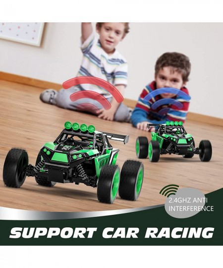 RC Car for Kids 2.4GHz 20 KM/H High Speed Remote Control Car 1:18 2WD Offroad Racing Car with Two Rechargeable Batteries for ...