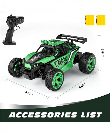 RC Car for Kids 2.4GHz 20 KM/H High Speed Remote Control Car 1:18 2WD Offroad Racing Car with Two Rechargeable Batteries for ...