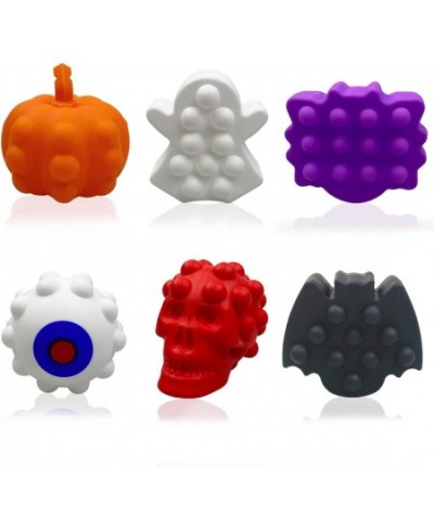 6 Pack Halloween 3D Pop Balls Fidget Sensory Stress Ball Toys for Kids Boys Girls Halloween Party Favors Halloween Treat Bags...