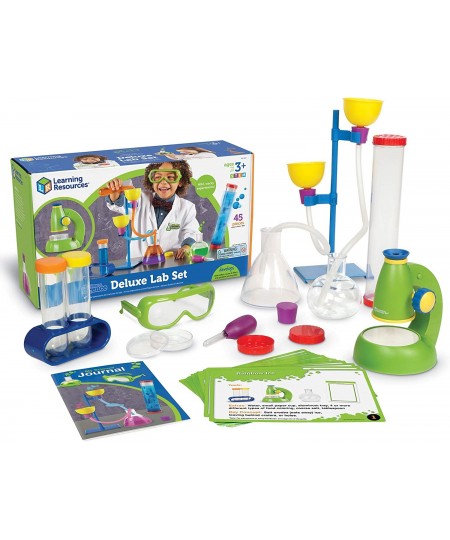 Primary Science Deluxe Lab Set Science Kit 45 Piece Set Ages 3+ Multicolor & Beaker Creatures Liquid Reactor Super Lab - Toy ...