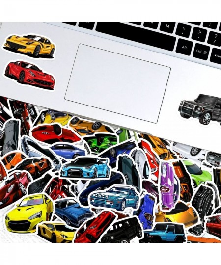 Pack of 50 Sports Car Stickers Cool Racing Stickers Water Bottle Laptop Cell Phone Guitar Skateboard Helmet Vinyl Sticker Kid...