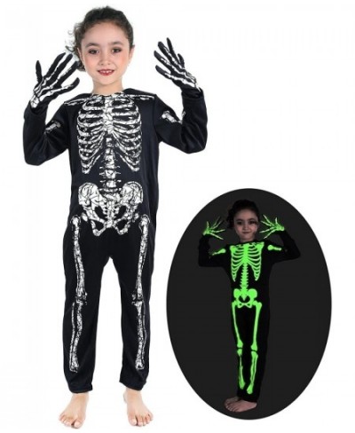 Kids Skeleton Costume Glow in The Dark Skeleton Halloween Costume for Toddler Dress Up $18.70 - Kids' Costumes