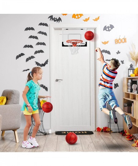 Indoor Mini Basketball Hoop Set for Kids - 17" x 12.5" Door Basketball Hoops for Room&Wall Mounted with Complete Accessories ...