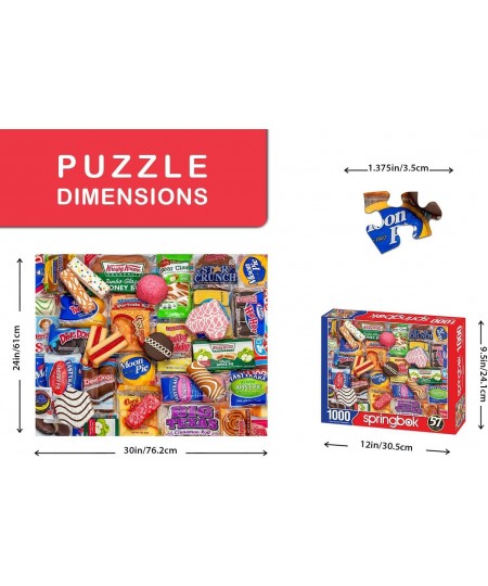 Springbok's 1000 Piece Jigsaw Puzzle Snack Treats - Made in USA $34.09 - Jigsaw Puzzles