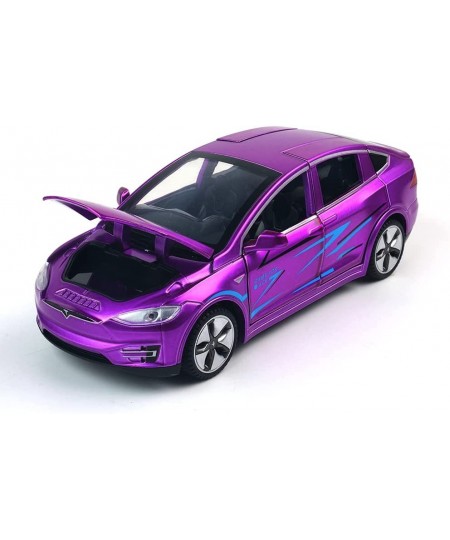 Model X Toy Car 1:32 Zinc Alloy Diecast Car Toys for Kids Pull Back Collectible Vehicle Toy Door Opening Scale Car Model with...