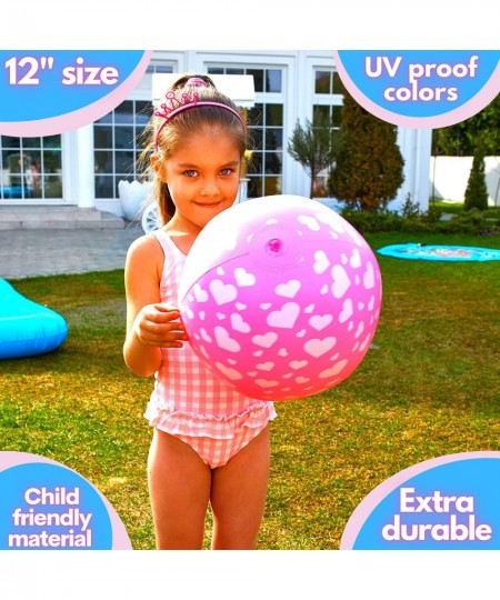 XL Beach Ball - Pink Inflatable Ball and Pool Balls - Pool Toys or Beach Toys for Kids Pool and Water Games - Sports & Outdoo...