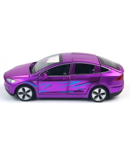 Model X Toy Car 1:32 Zinc Alloy Diecast Car Toys for Kids Pull Back Collectible Vehicle Toy Door Opening Scale Car Model with...