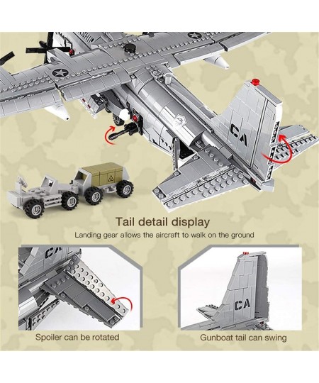 Xingbao Military Army Series The AC130 Aerial Gunboat Set Building Blocks Bricks Educational Toys Classic Model Plane WW2 Toy...