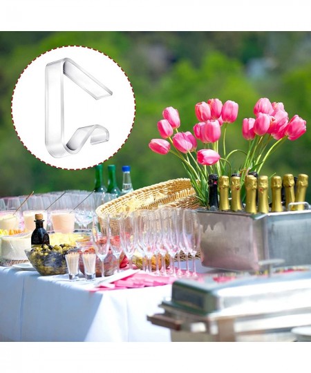 Transparent Clear Tablecloth Clips Plastic Table Cloth Hold Down Clips Table Cloth Holder for Christmas Home Wedding Party In...