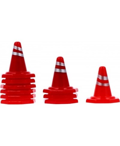 10Pcs Mini Traffic Cones Plastic Traffic Cones Mini Road Parking Signs Roadblock Toy for Kids Construction Theme Party Favors...