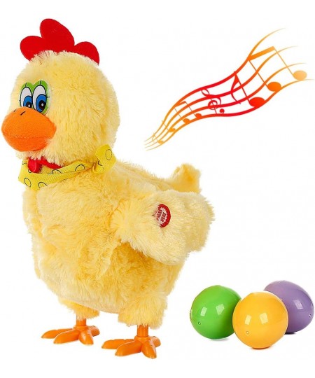 Chicken Animal Toy Doll Laying Egg Electric Crazy Plush Chicken with Sound Music $49.31 - Plush Interactive Toy Figures