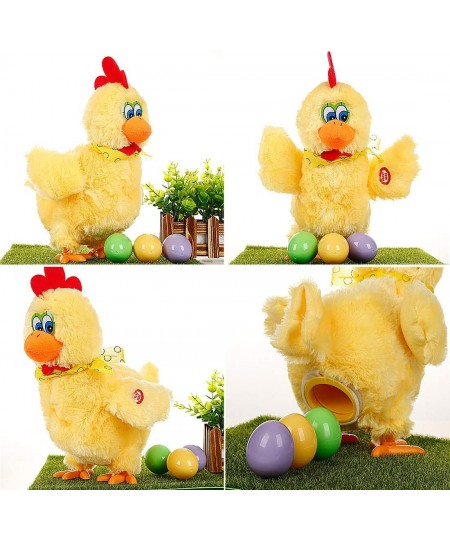 Chicken Animal Toy Doll Laying Egg Electric Crazy Plush Chicken with Sound Music $49.31 - Plush Interactive Toy Figures