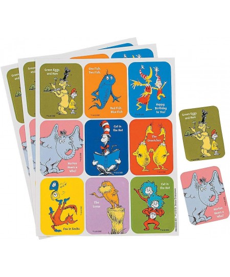 DR Seuss Character Stickers (36PC) - Stationery - 4 Pieces $21.68 - Kids' Stickers