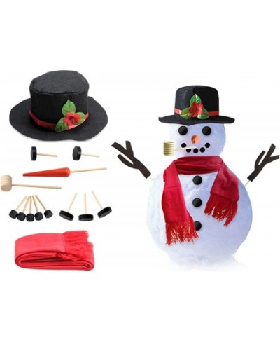 Snowman Decorating Kit Snowman Making Kits Tools Winter Outdoor Toys Decoration (Large) $27.31 - Craft Kits