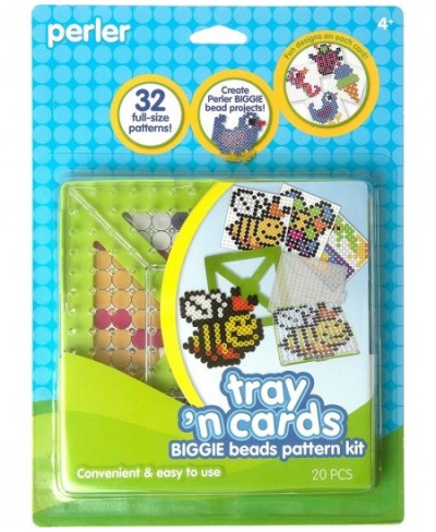 80-70729 Biggie Fuse Bead Pattern Cards and Pegboards Multicolor 20pcs $17.14 - Craft Kits