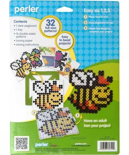 80-70729 Biggie Fuse Bead Pattern Cards and Pegboards Multicolor 20pcs $17.14 - Craft Kits