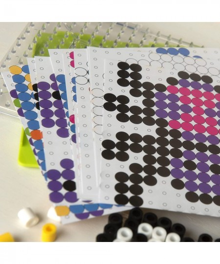 80-70729 Biggie Fuse Bead Pattern Cards and Pegboards Multicolor 20pcs $17.14 - Craft Kits