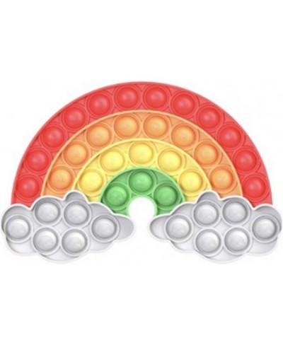 Cute Rainbow Cloud Pop Push Pop Fidget Toys Silicone Pop Bubble Sensory Simple Dimple Popper Gift for Kids Adults $16.48 - Mi...