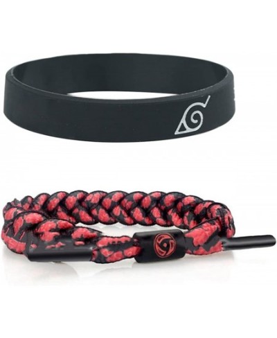 Cosplay Bracelet Japanese Animation Shippuden Braided Wristband with Symbol Role-Playing Bracelet for Anime-Fans Red $24.39 -...