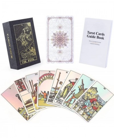 Tarot Cards Decks with Guidebook - Holographic Tarot Deck Rainbow Tarot Cards for Beginners and Advanced Fortune Telling Game...