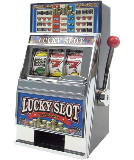 10-41040 Play The Game Lucky Slot Machine Bank Multicolor $19.13 - Money & Banking Play Toys