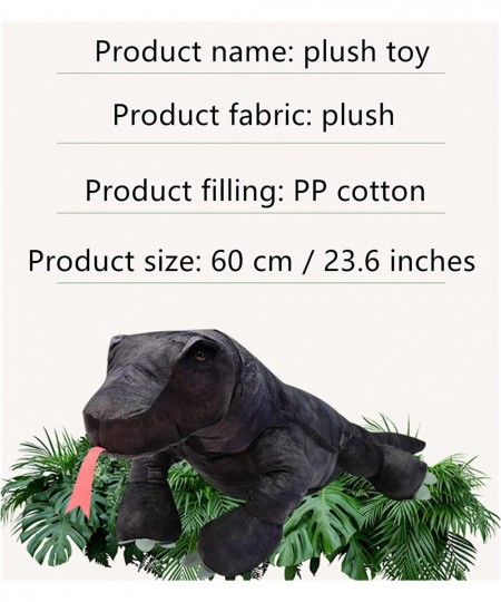 Lizard Stuffed Animals 23.6 Inches Durable Plush Reptilian Toy Plush Monitor Lizard Unique Decoration Huggable Gift for Kids ...