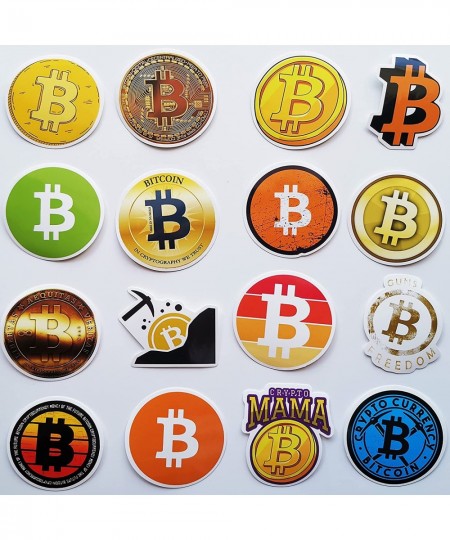 Funny Bit Coin Decals Joke Bitcoin Stickers Pack for Hard Hats Sticker Workers Plumber Foreman Window $13.49 - Kids' Stickers