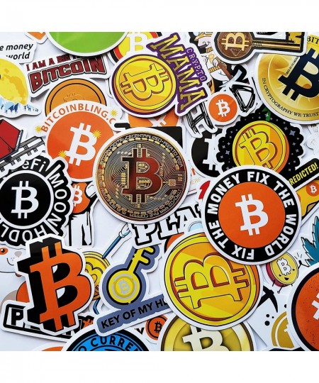 Funny Bit Coin Decals Joke Bitcoin Stickers Pack for Hard Hats Sticker Workers Plumber Foreman Window $13.49 - Kids' Stickers