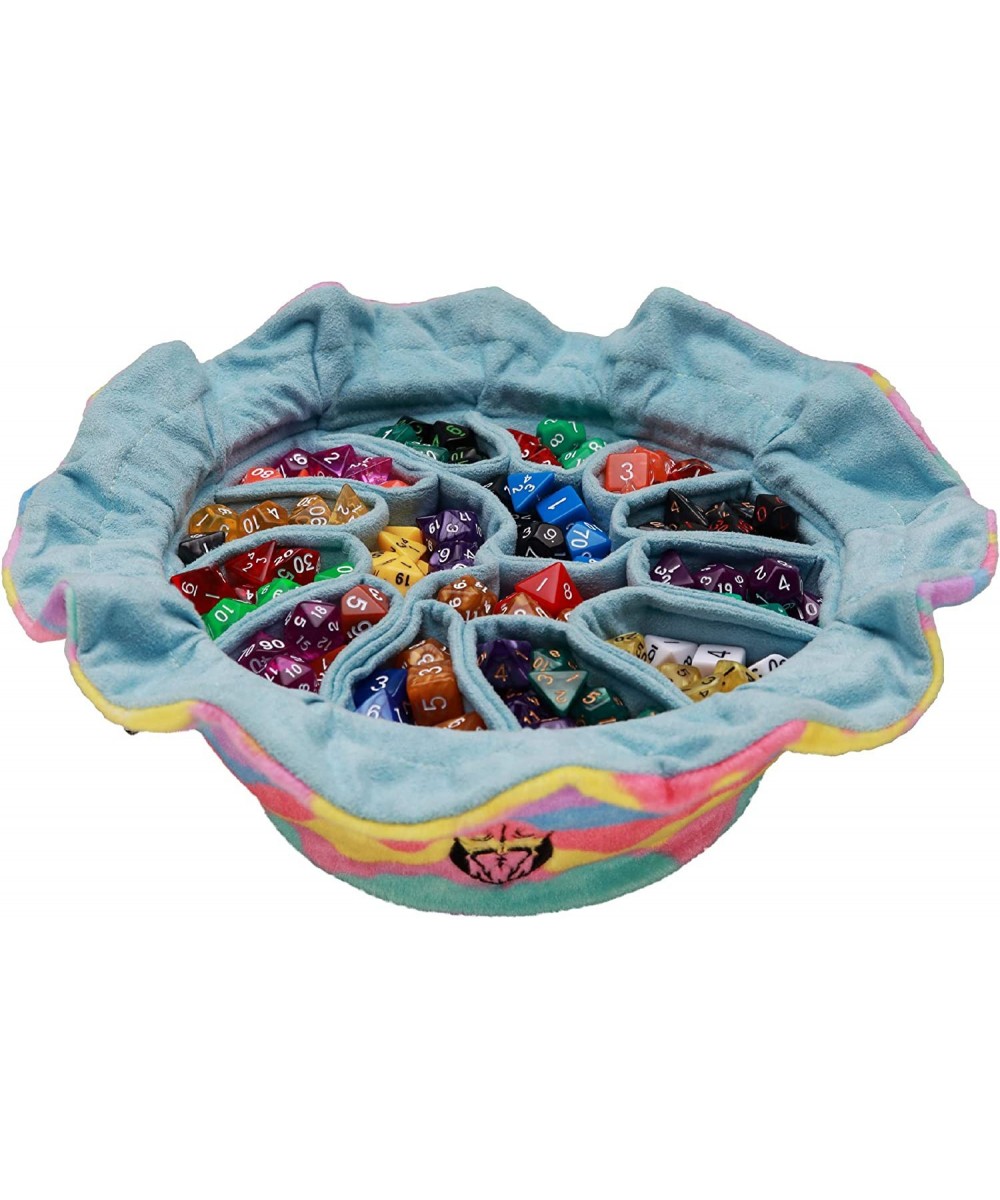 Immense - OCD Edition - Dice Bags with 15 Pockets - Rainbow & Blue - Capacity 200+ Dice - Great for Dice Hoarders [Patented D...