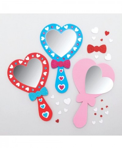 AX740 Heart Mirror Kits - Pack of 4 Foam Craft Project for Kids Children's Arts and Crafts Fantasy Parties Gifts Keepsakes $1...