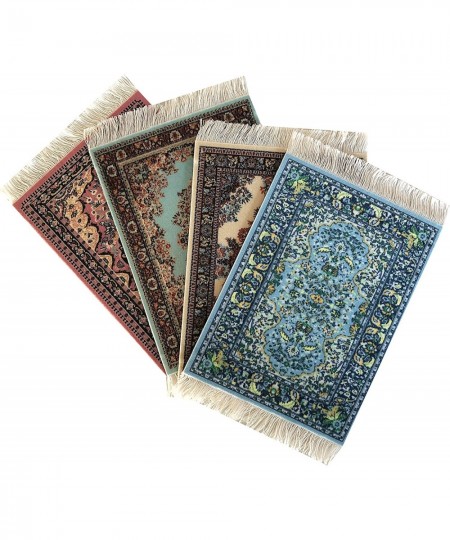 Set of 4 Dolls House Rugs for Dollhouse Furniture - Miniature Woven Dollhouse Carpet (Various Flower Patterns) $33.30 - Dollh...