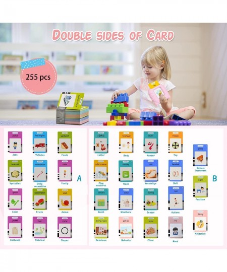 255 Talking Flash Cards Learning Toys for Toddlers 3 4 5 6 Years Old Preschool Educational Toys with 510 Sight Words Speech T...