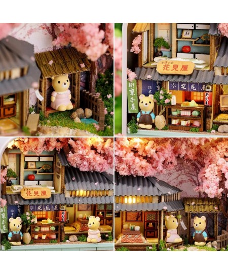 DIY Miniature and Furniture Dollhouse Kit Mini 3D Wooden Doll House Craft Model Box Theater Style with LED Creative Room Idea...