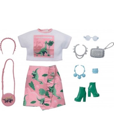 Clothing & Accessories Inspired by Jurassic World with 10 Storytelling Pieces Dolls: Crop Top & Mini Skirt Ankle Boots Purse ...