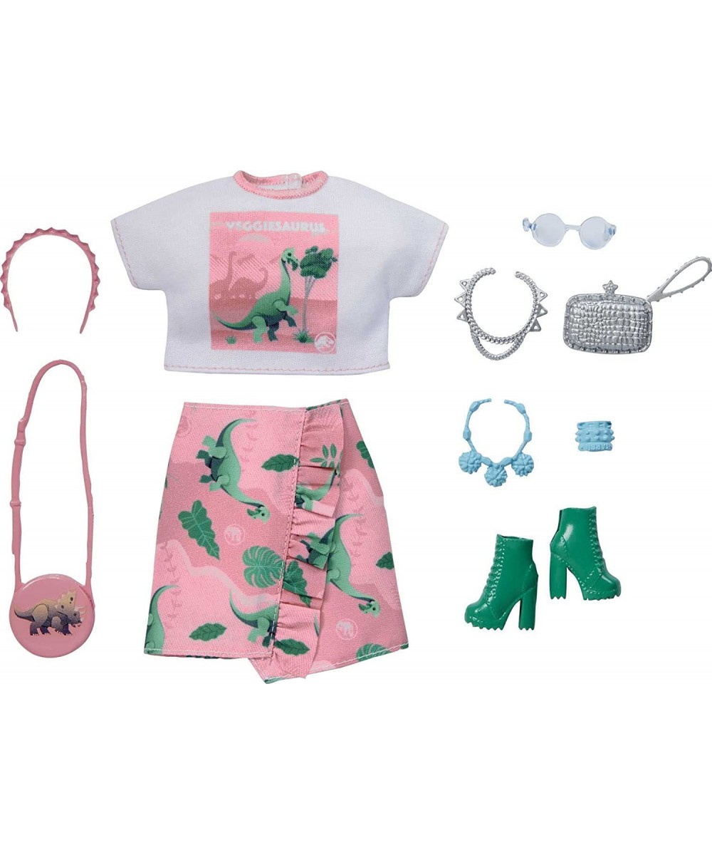 Clothing & Accessories Inspired by Jurassic World with 10 Storytelling Pieces Dolls: Crop Top & Mini Skirt Ankle Boots Purse ...