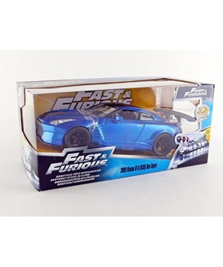 Fast & Furious 1:24 2009 Brian's Nissan GT-R R35 Ben Sopra Die-cast Car Toys for Kids and Adults Blue $26.26 - Kids' Play Car...