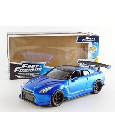 Fast & Furious 1:24 2009 Brian's Nissan GT-R R35 Ben Sopra Die-cast Car Toys for Kids and Adults Blue $26.26 - Kids' Play Car...