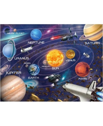 Kids Puzzle for Kids Ages 4-8 Solar System Floor Puzzle Raising Children Recognition Promotes Hand Eye Coordinatio (Glow in T...